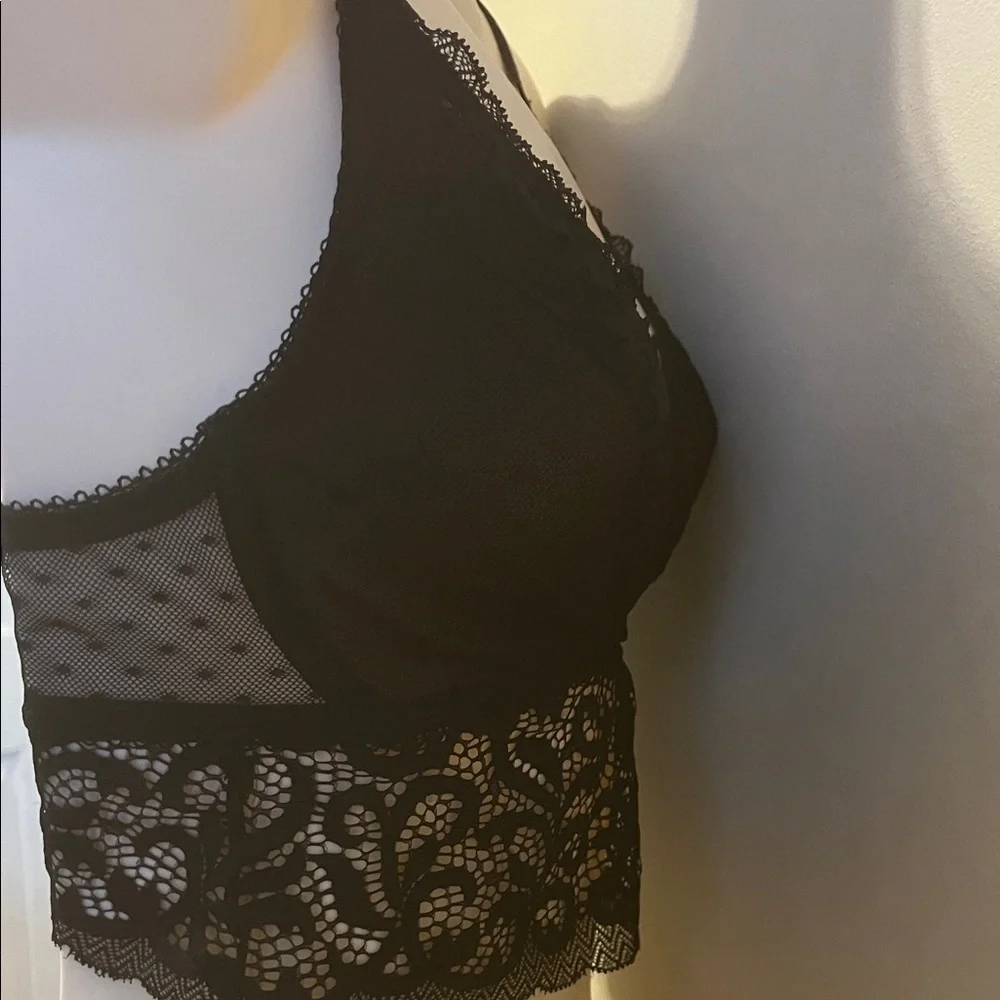Blush Black Lace Bralette - Picture 2 of 8